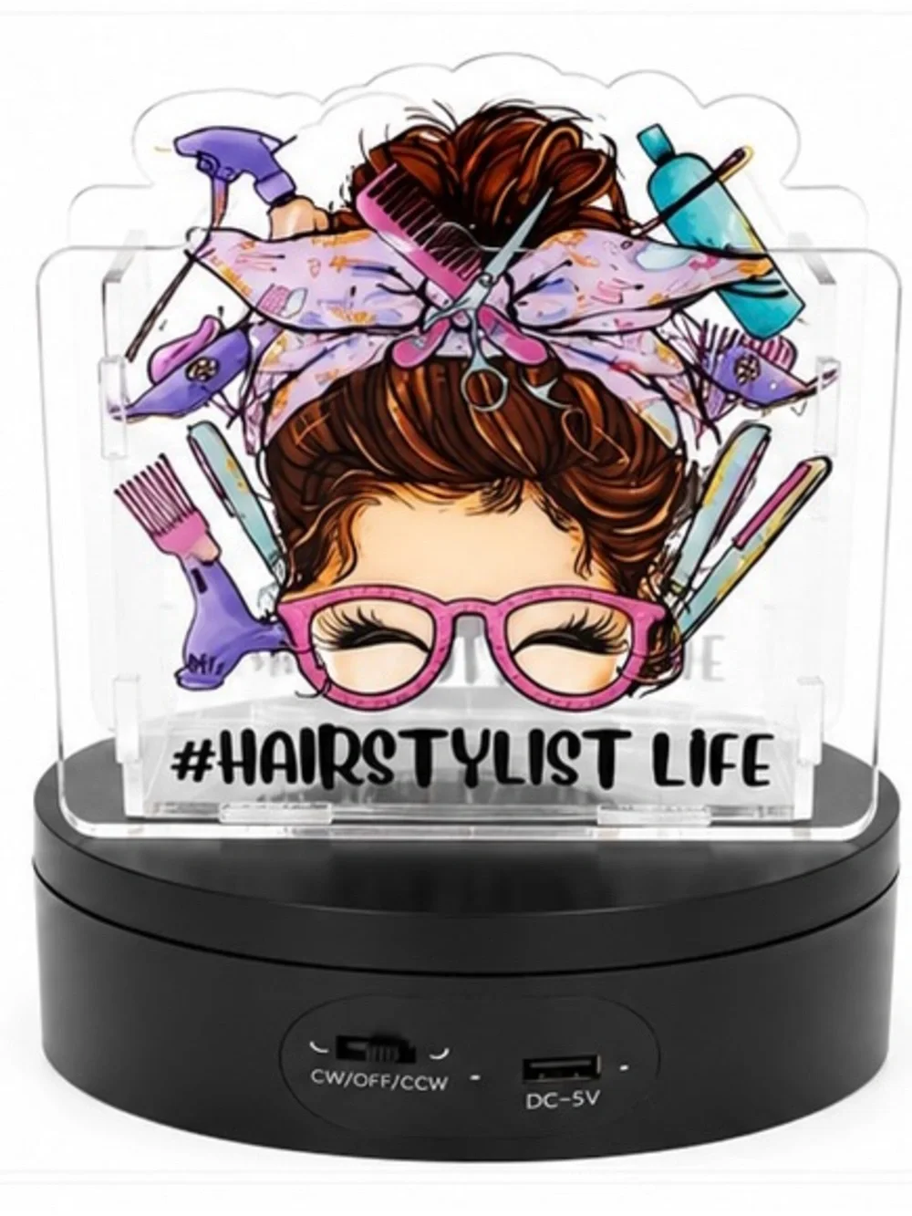Hairstylist Acrylic Pen Box